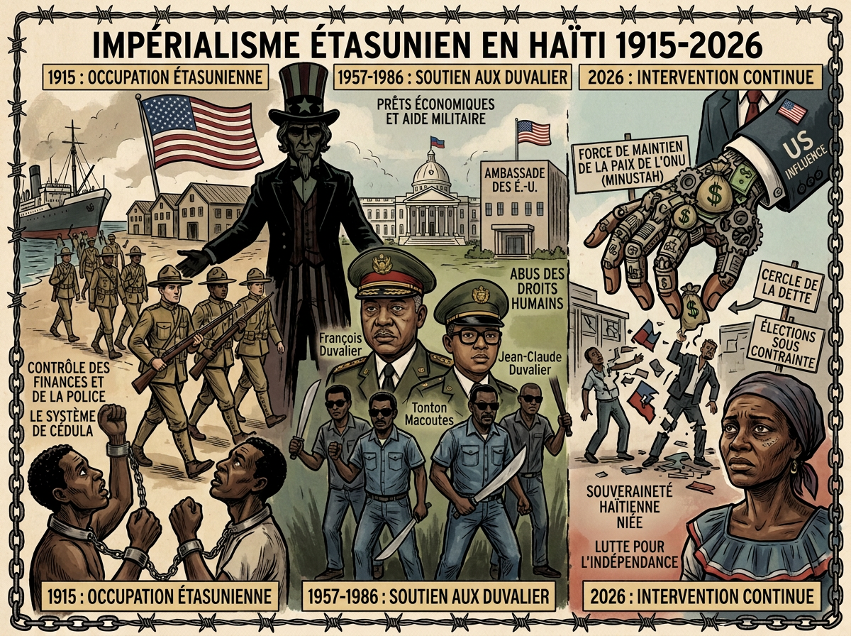 Impérialisme étasunien en Haïti 1915-2026 illustration
